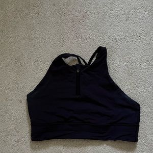 Lululemon high neck energy bra with zipper